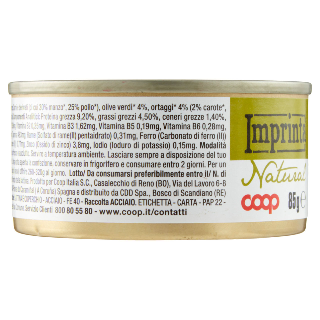 Umido gatto spezzatini per gatto manzo e verdure coop imprinta g85 - Immagine 51
