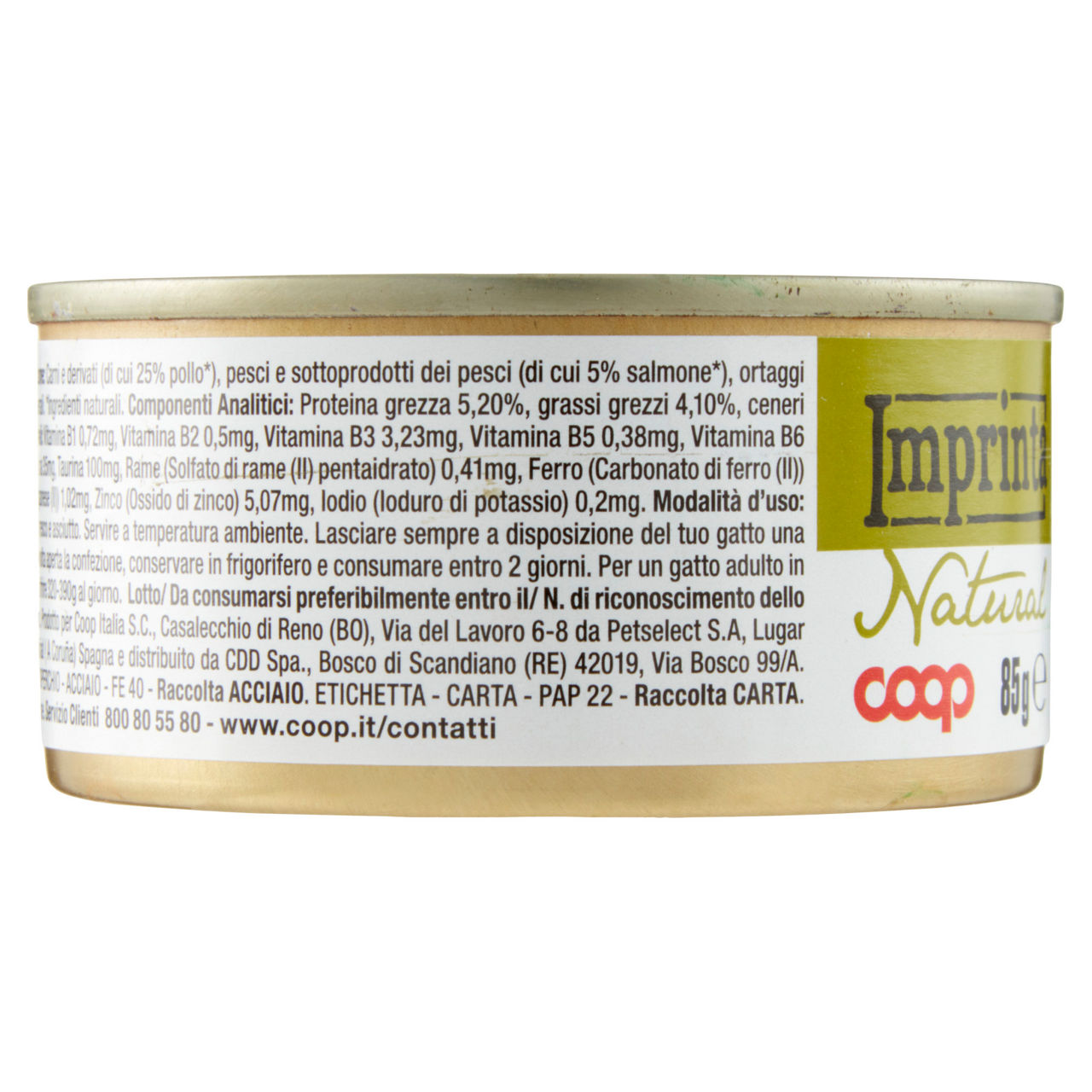 Umido gatto spezzatini per gatto pollo e salmone coop imprinta g85 - Immagine 51