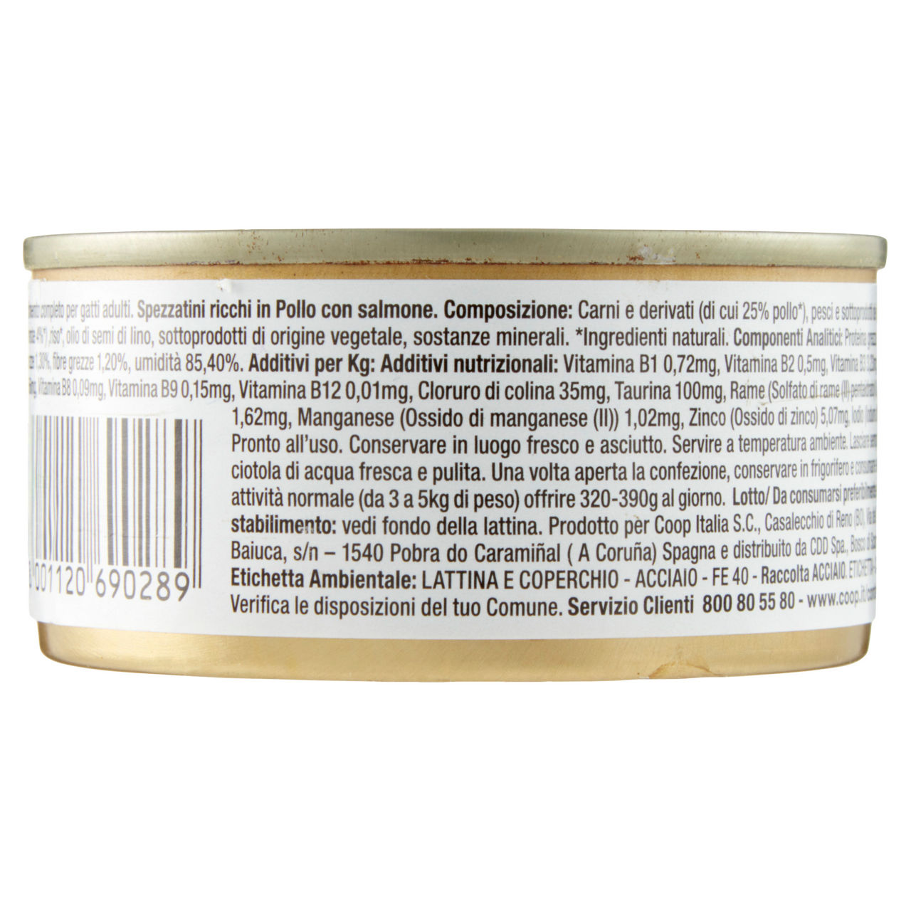 Umido gatto spezzatini per gatto pollo e salmone coop imprinta g85 - Immagine 21
