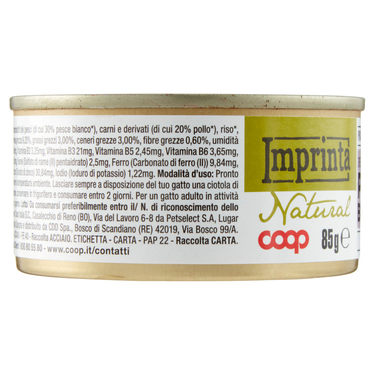 Umido gatto spezzatini per gatto pesce bianco coop imprinta g85 - Immagine 21
