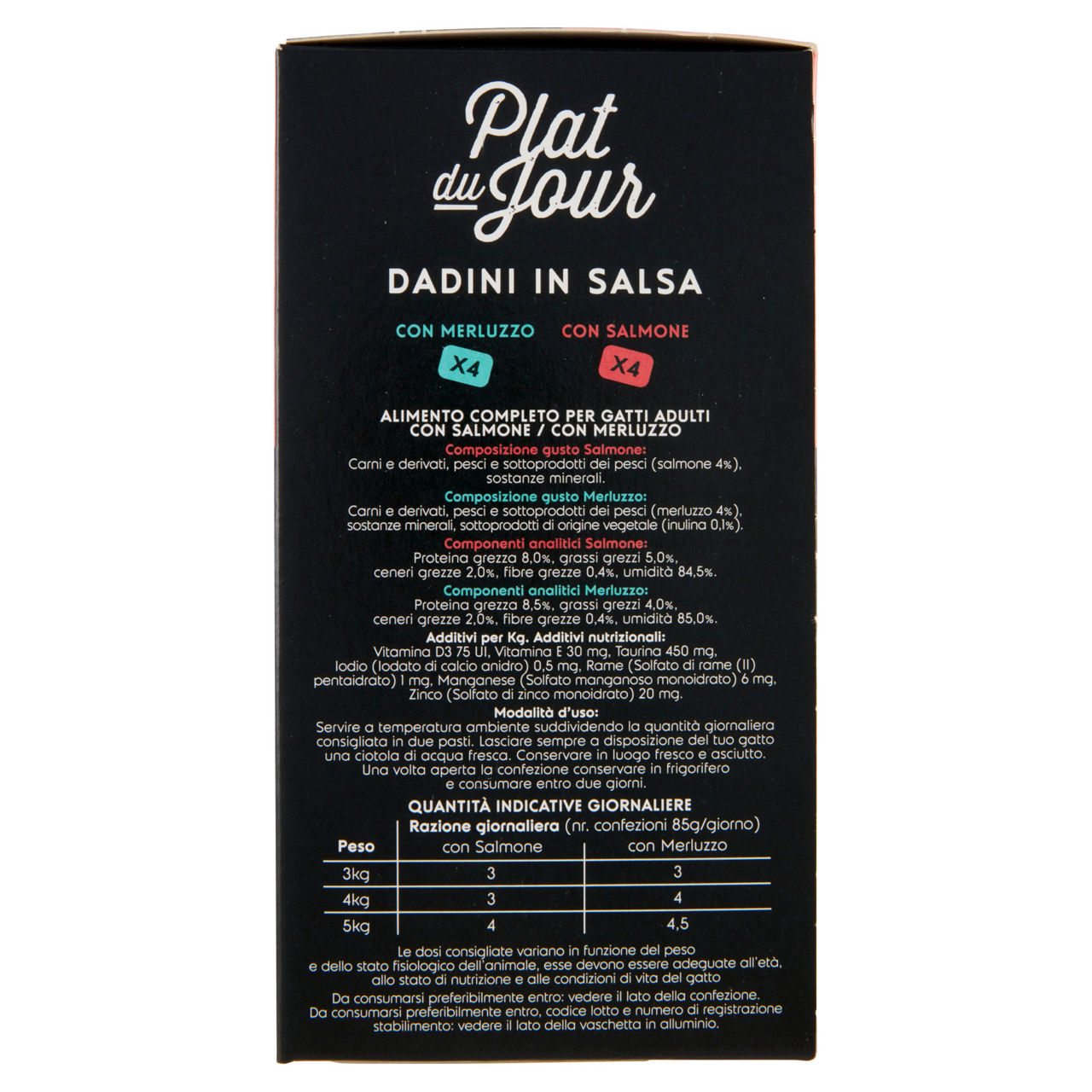 Umido gatto multipack dadini in salsa -4 merl/4 salm-plat du jour coop g85x8 - Immagine 61