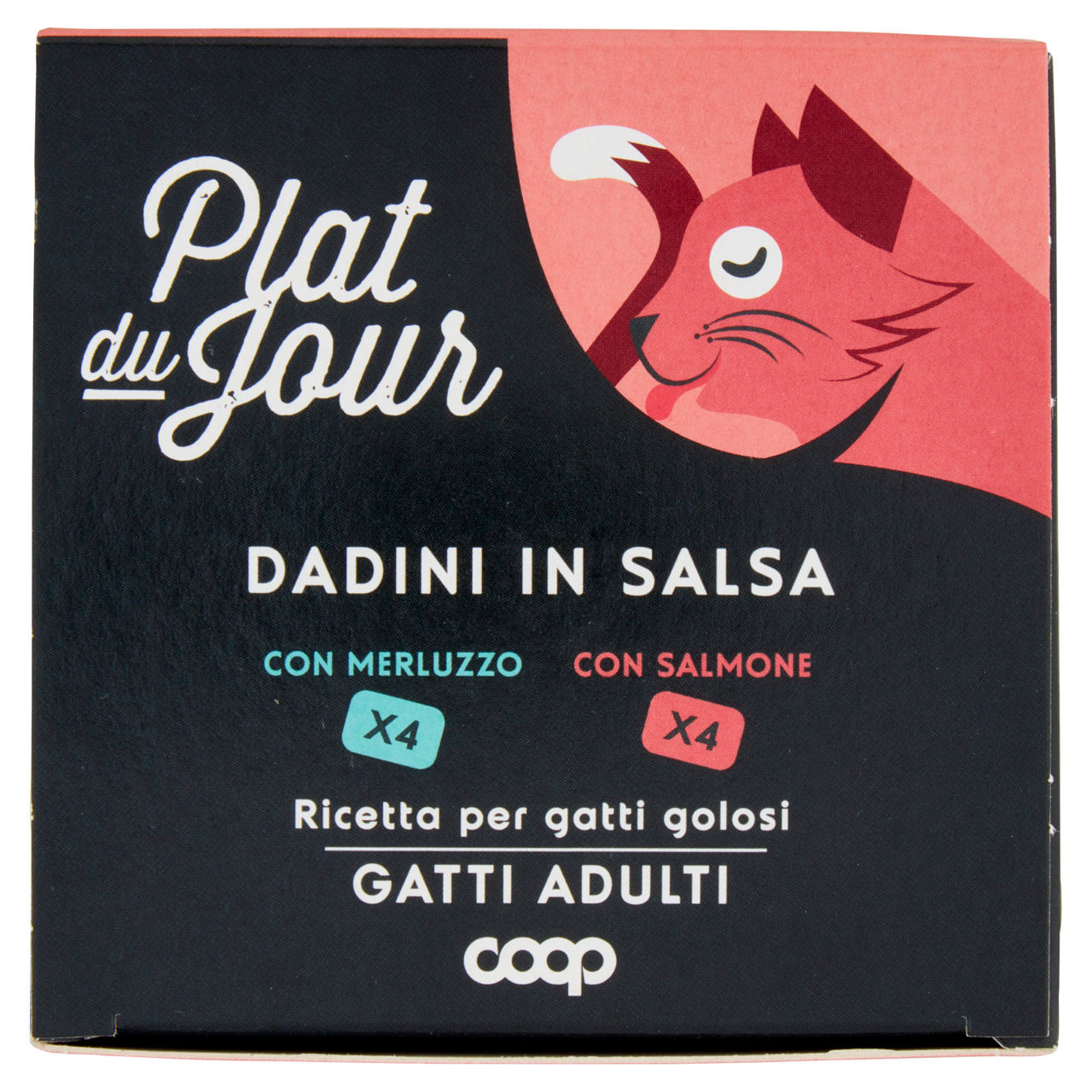 Umido gatto multipack dadini in salsa -4 merl/4 salm-plat du jour coop g85x8 - Immagine 51