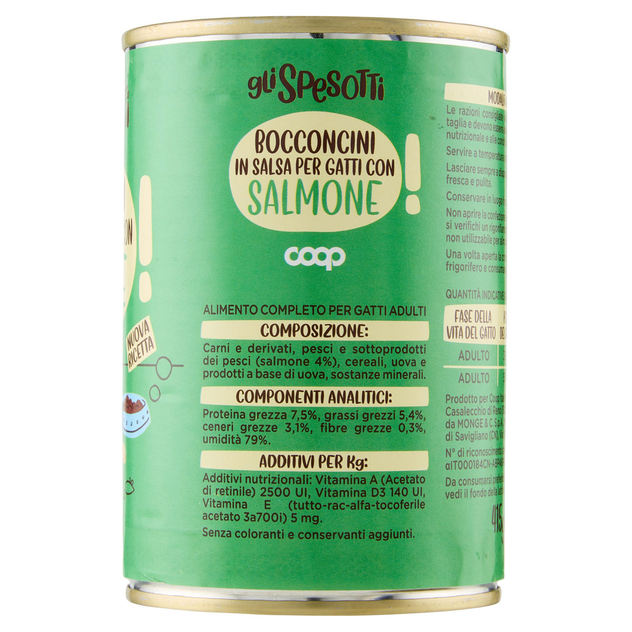Umido per gatti bocconcini salmone 415 gr - Immagine 41
