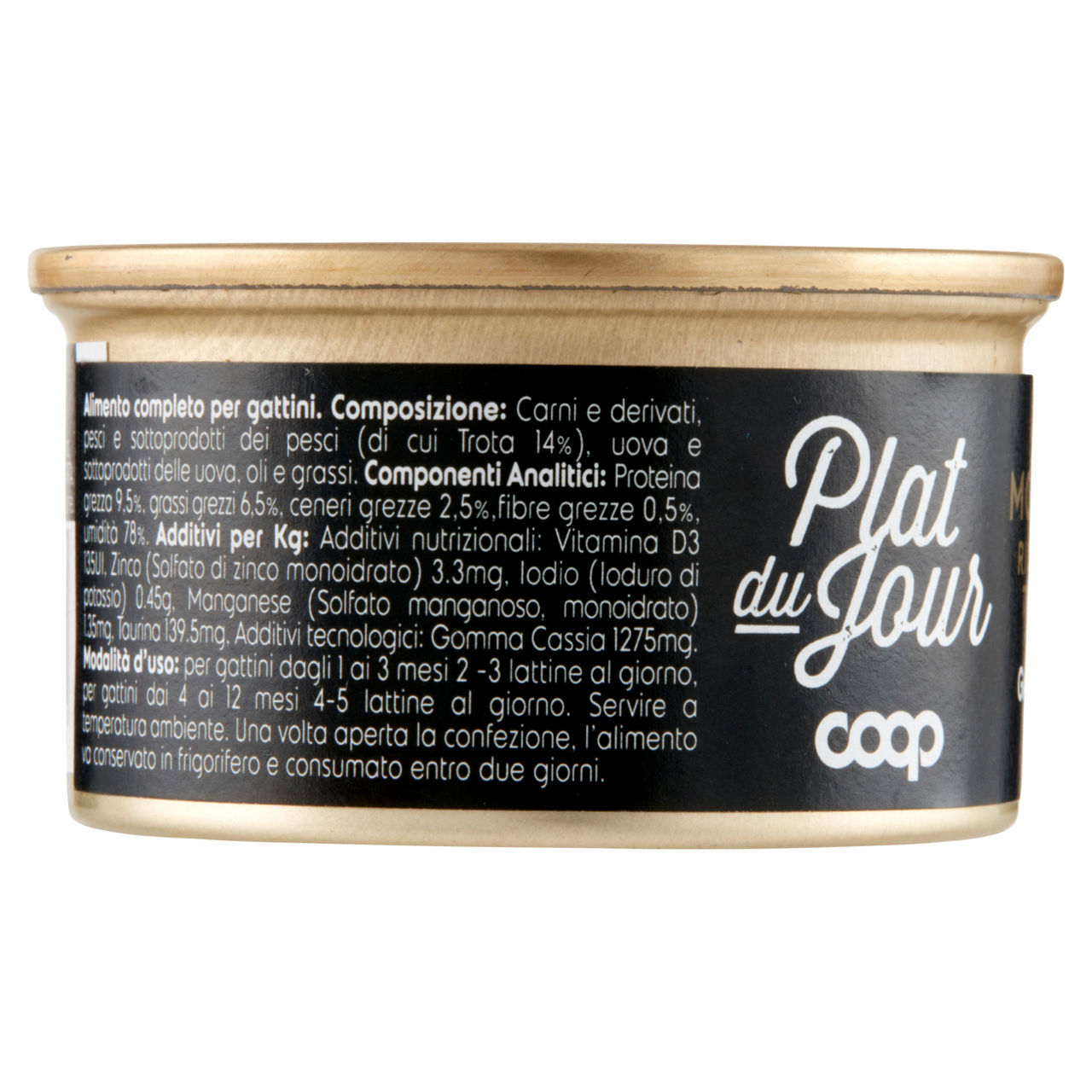 Umido gatto mousse per gattini trota coop plat du jour g 85 - Immagine 31
