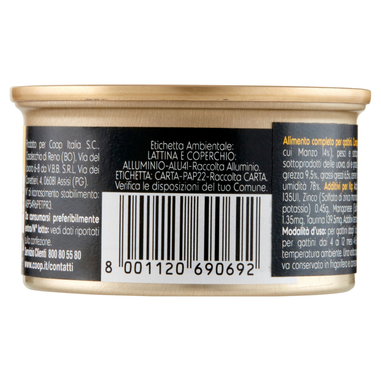 Umido gatto mousse per gattini manzo coop plat du jour g 85 - Immagine 41