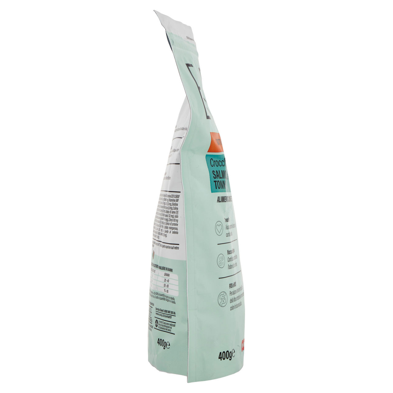 Secco gatto crocchette salmone e tonno per gatti adulti esigo coop g400 - Immagine 21