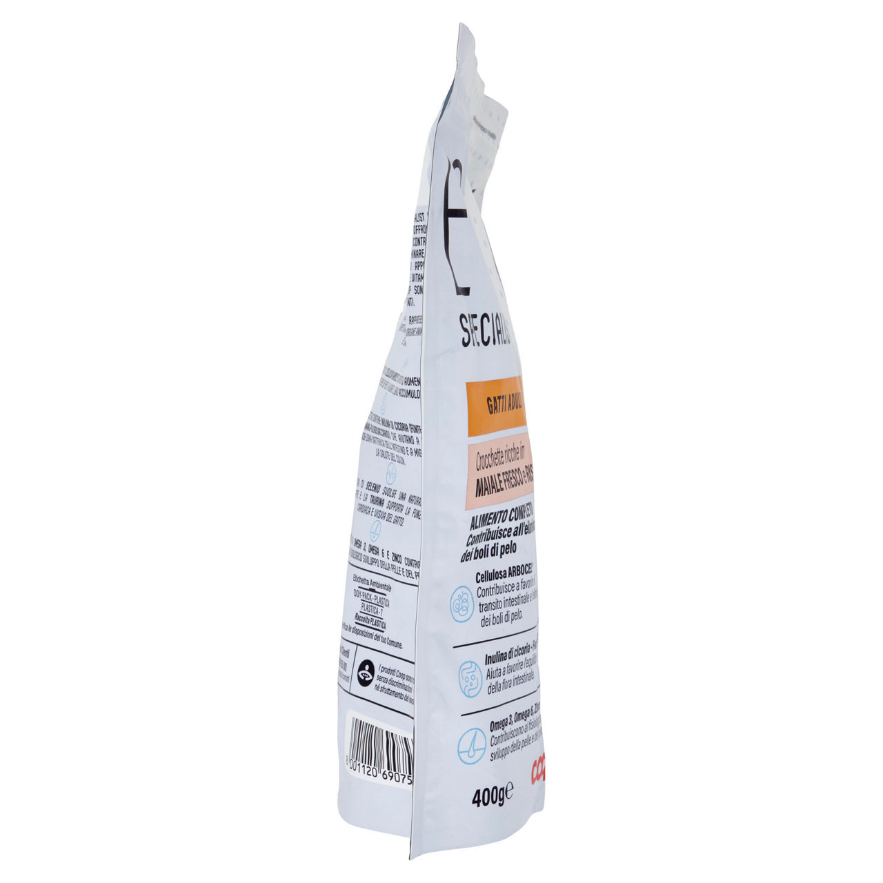 Crocchette per gatti adulti hairball support maiale fresco e riso 400 gr - Immagine 11