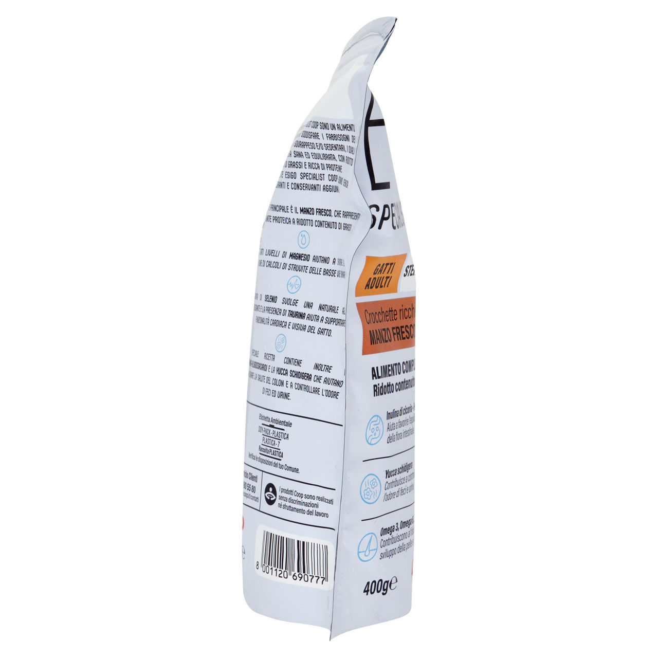 Crocchette per gatti adulti sterilizzati light manzo freco 400 gr - Immagine 21