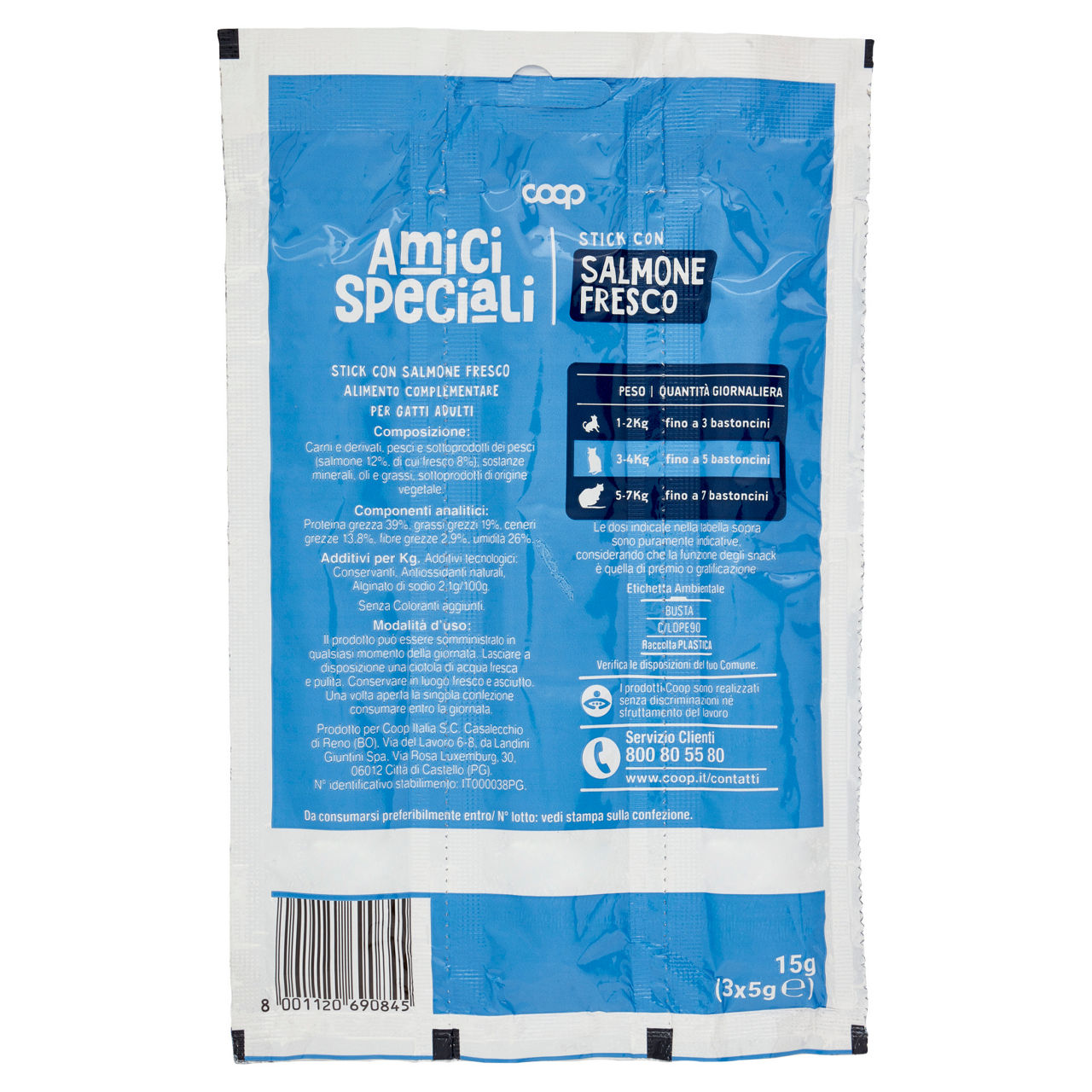 Stick per gatti al salmone amici speciali coop g5x3 - Immagine 51