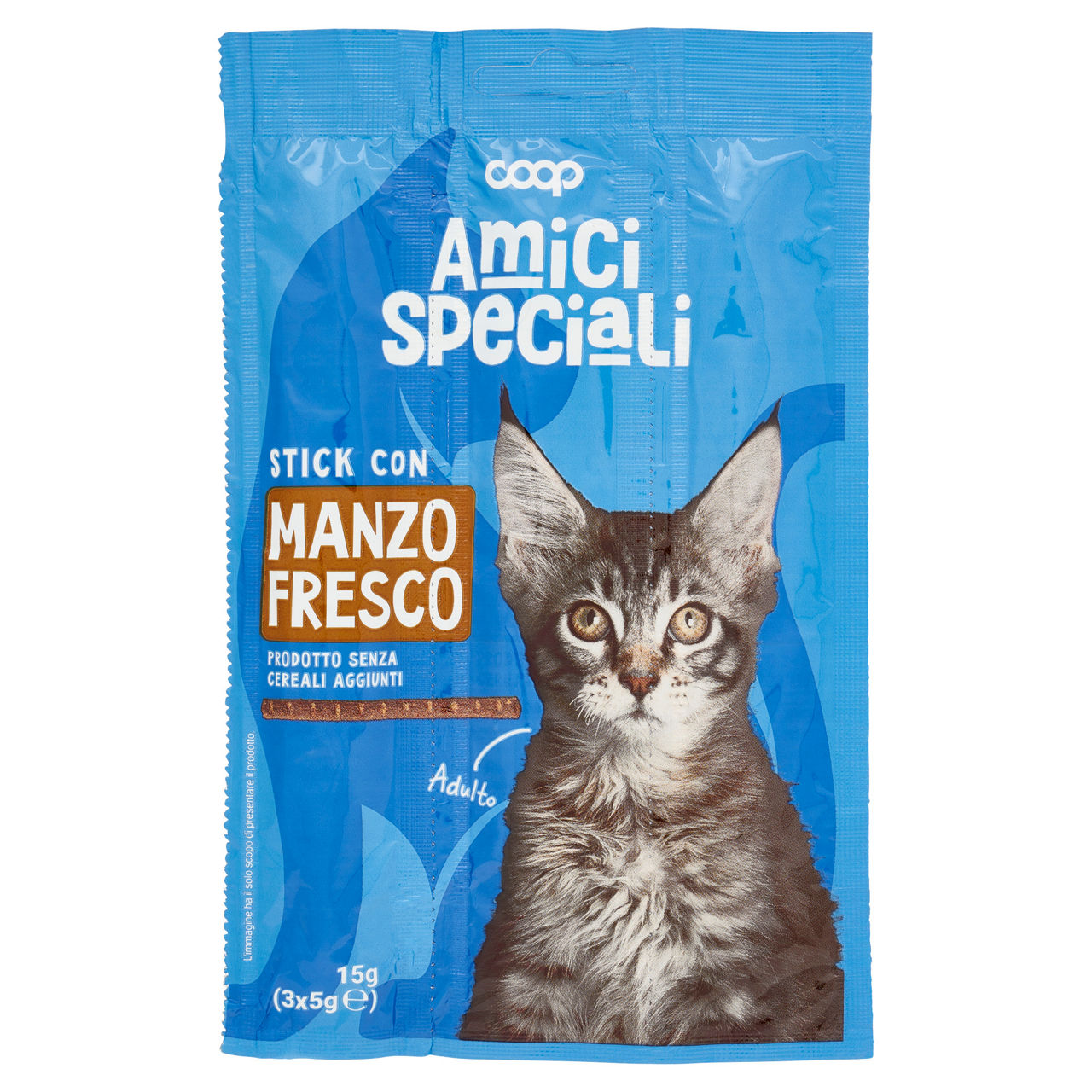 Stick per gatti al manzo amici speciali coop g5x3