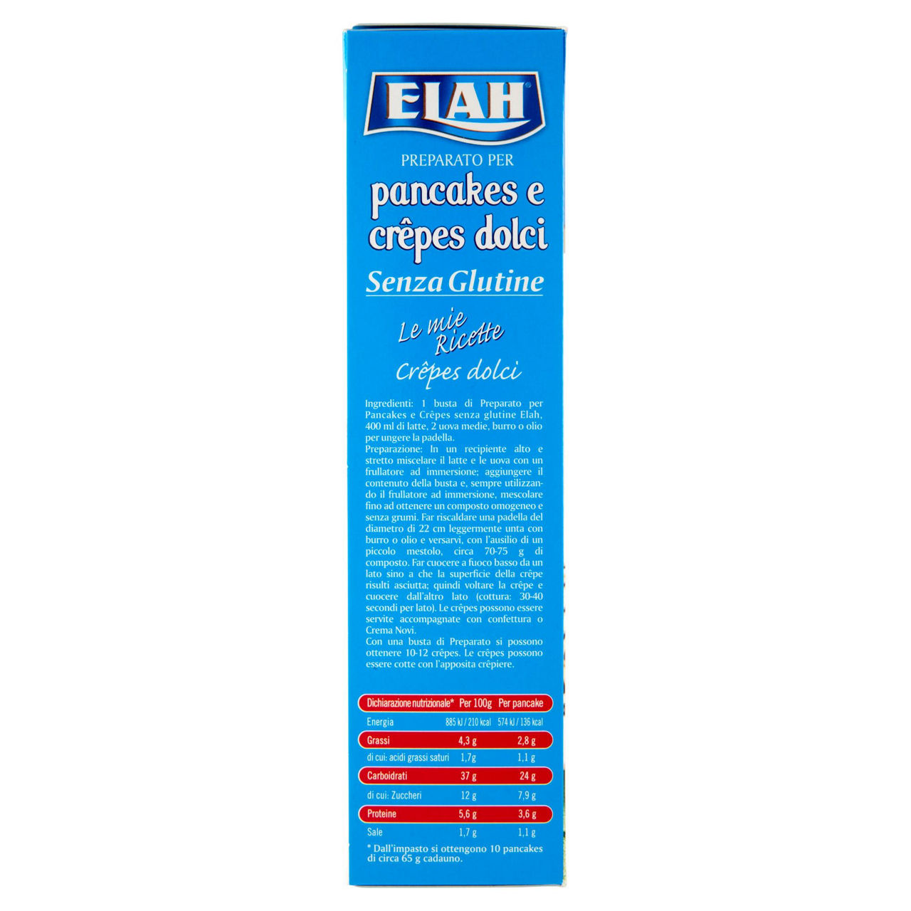 PREPARATO PANCAKES SENZA GLUTINE  ELAH G 280 - Immagine 31
