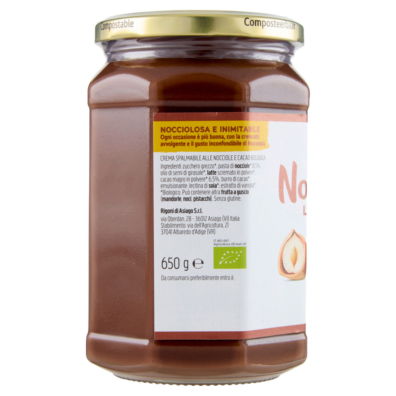 Crema spalmabile di cacao e nocciole bio 650 gr - Immagine 41