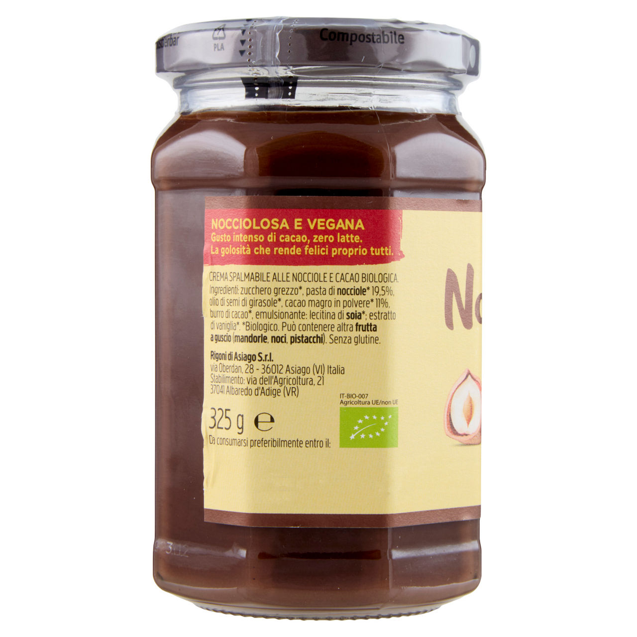 Crema spalmabile al cacao e nocciole senza latte bio 325 gr - Immagine 21