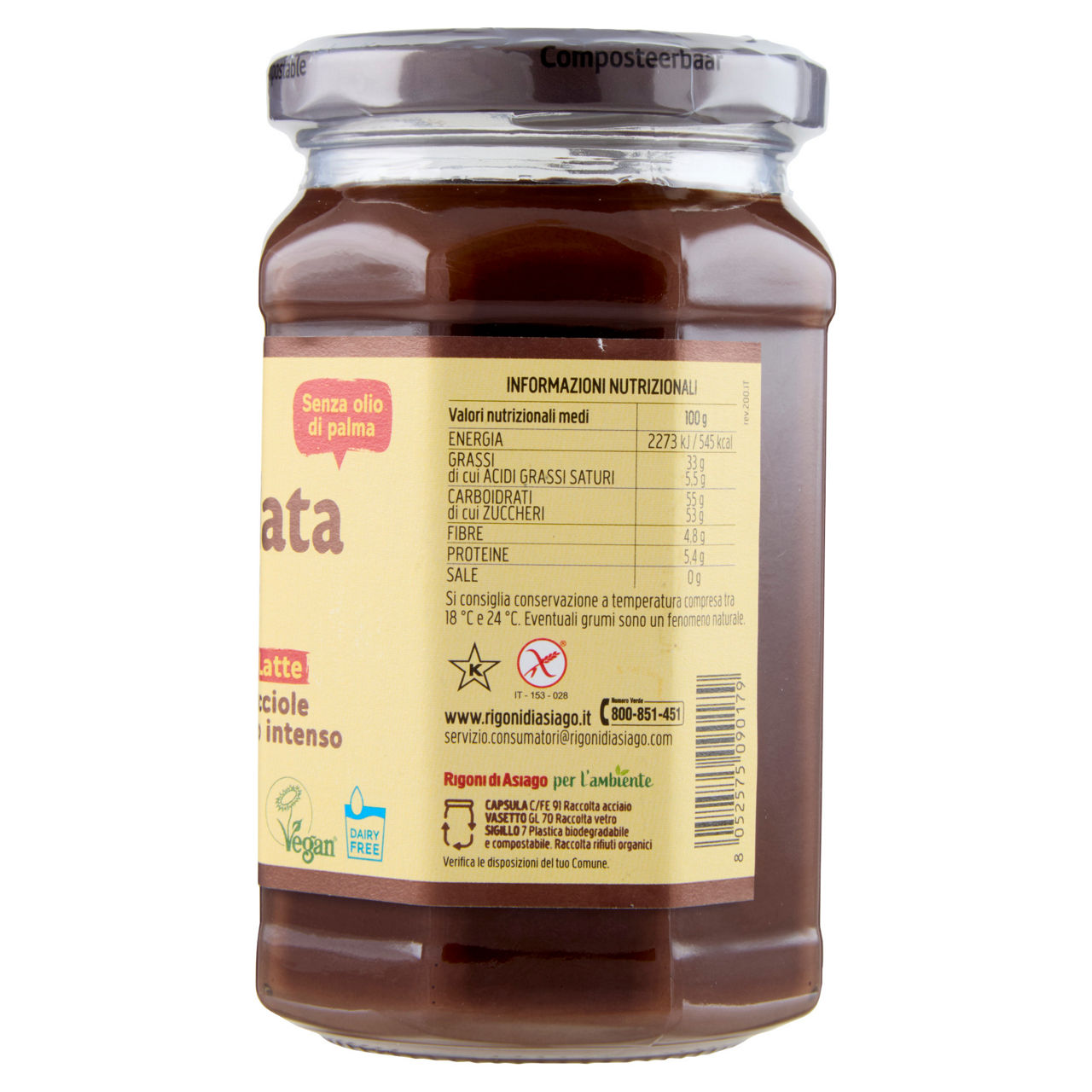 Crema spalmabile al cacao e nocciole senza latte bio 325 gr - Immagine 31