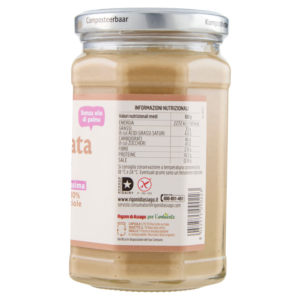 Crema spalmabile bianca al cacao e nocciole bio 325 gr - Immagine 51