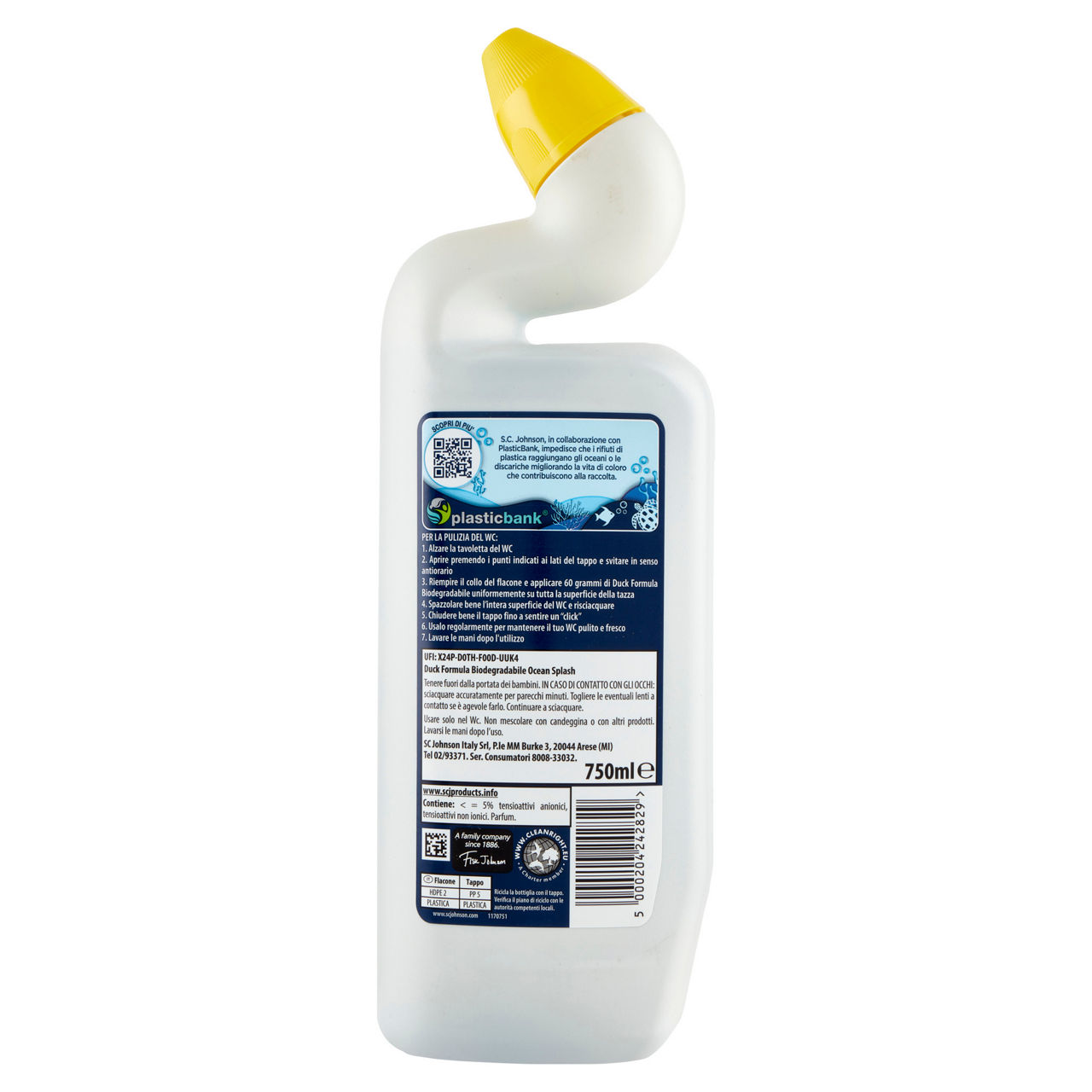 Detergente liquido per wc ocean splash 750 ml - Immagine 51