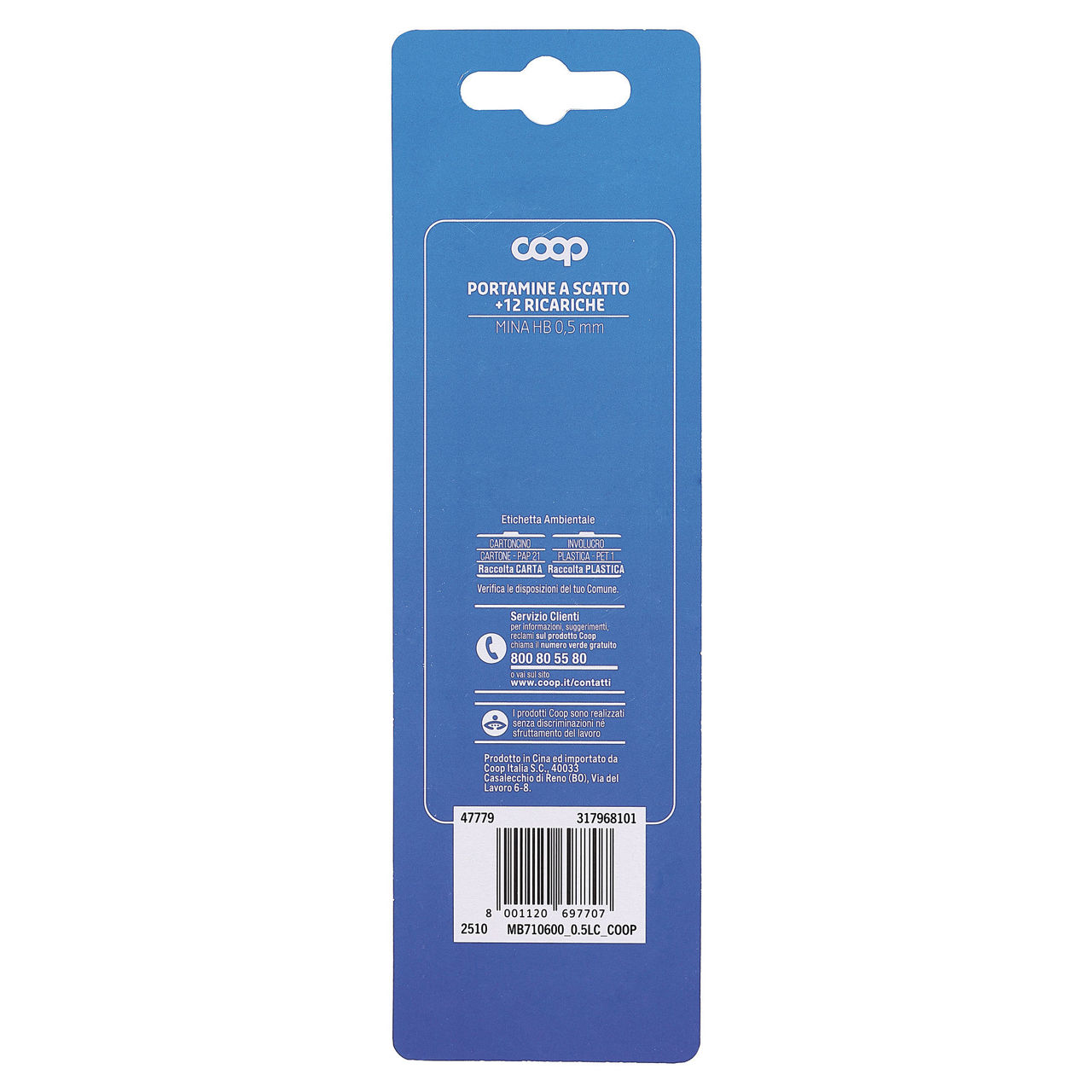 Portamine a scatto con 12 ricariche mina hb 0,5 mm - Immagine 21