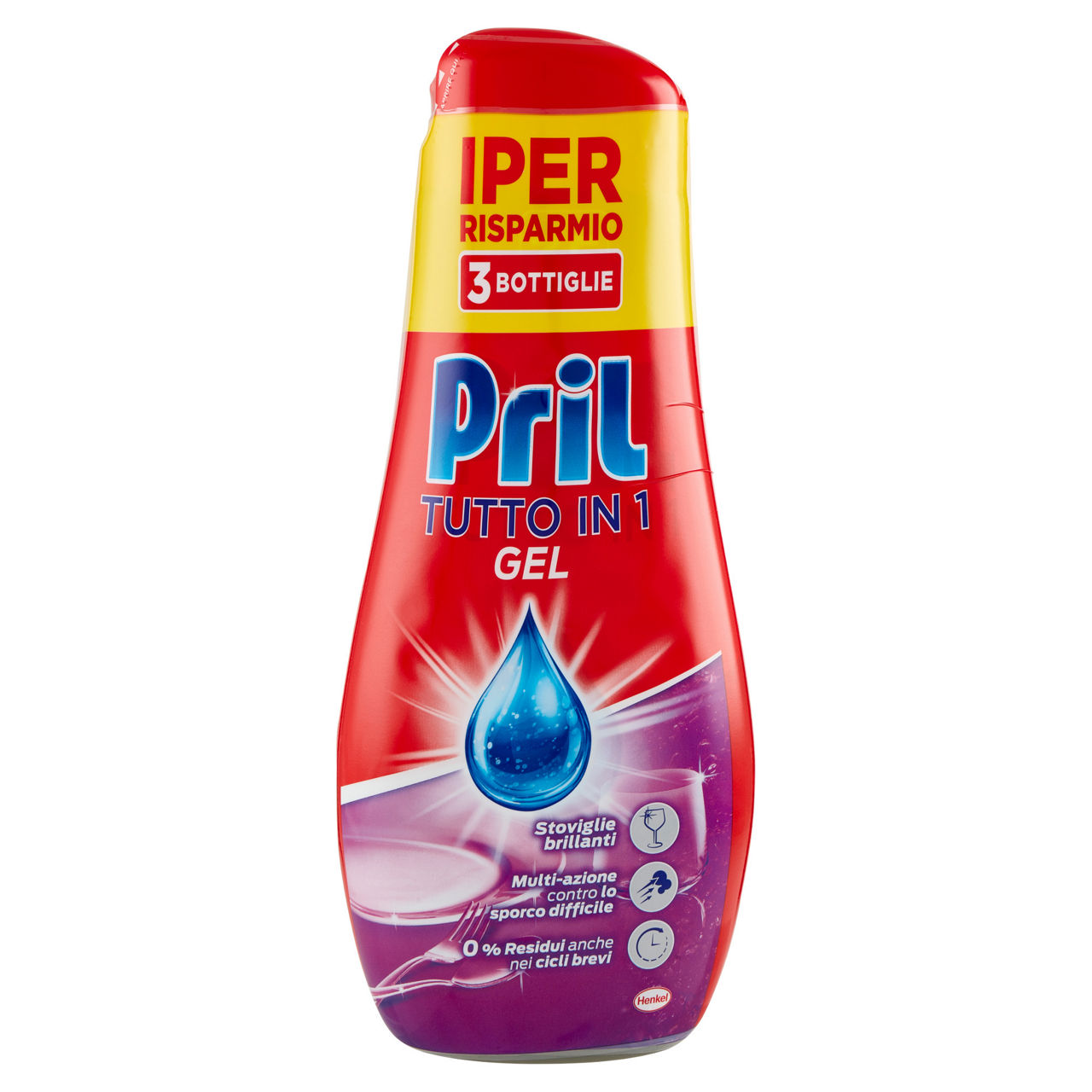 Detersivo lavastoviglie gel tutto in uno classico 3 pz x 35 lavaggi - Immagine 01