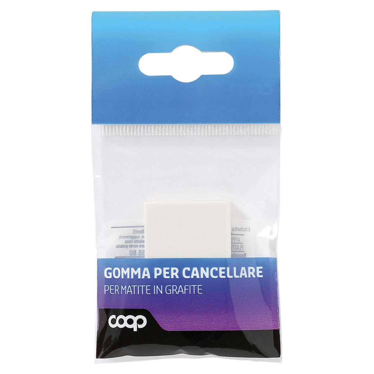 Gomma per cancellare per grafite 1 pz
