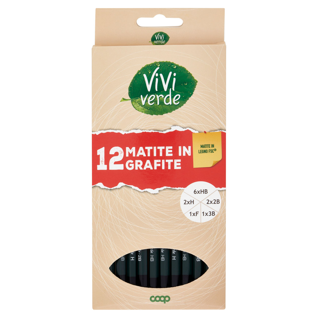 12 matite in grafite gradazioni assortite - Immagine 01
