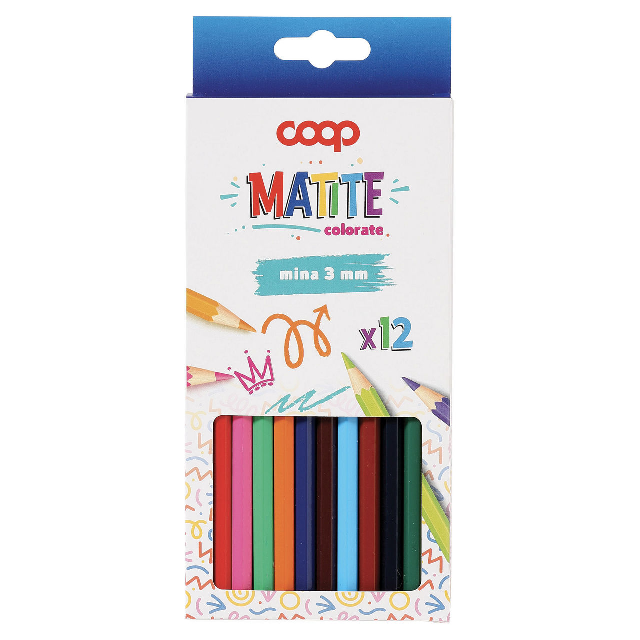 12 matite colorate punta 3 mm - Immagine 11