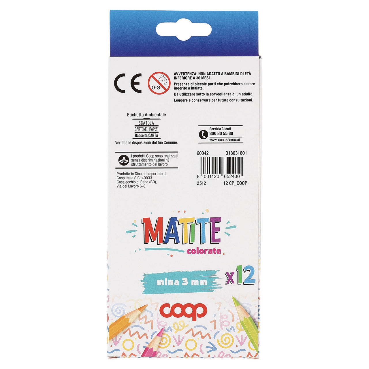 12 matite colorate punta 3 mm - Immagine 21
