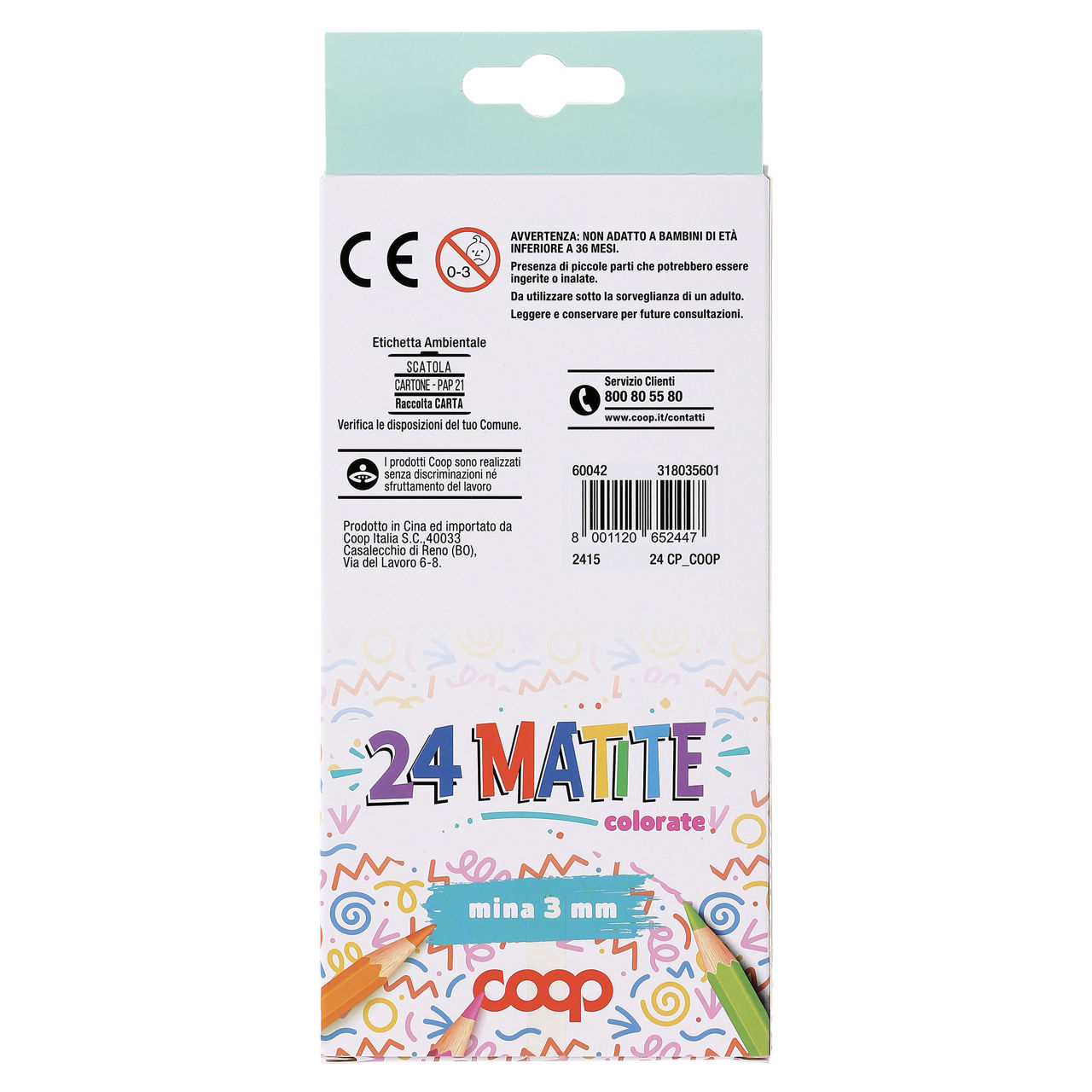 24 matite colorate punta 3 mm - Immagine 21