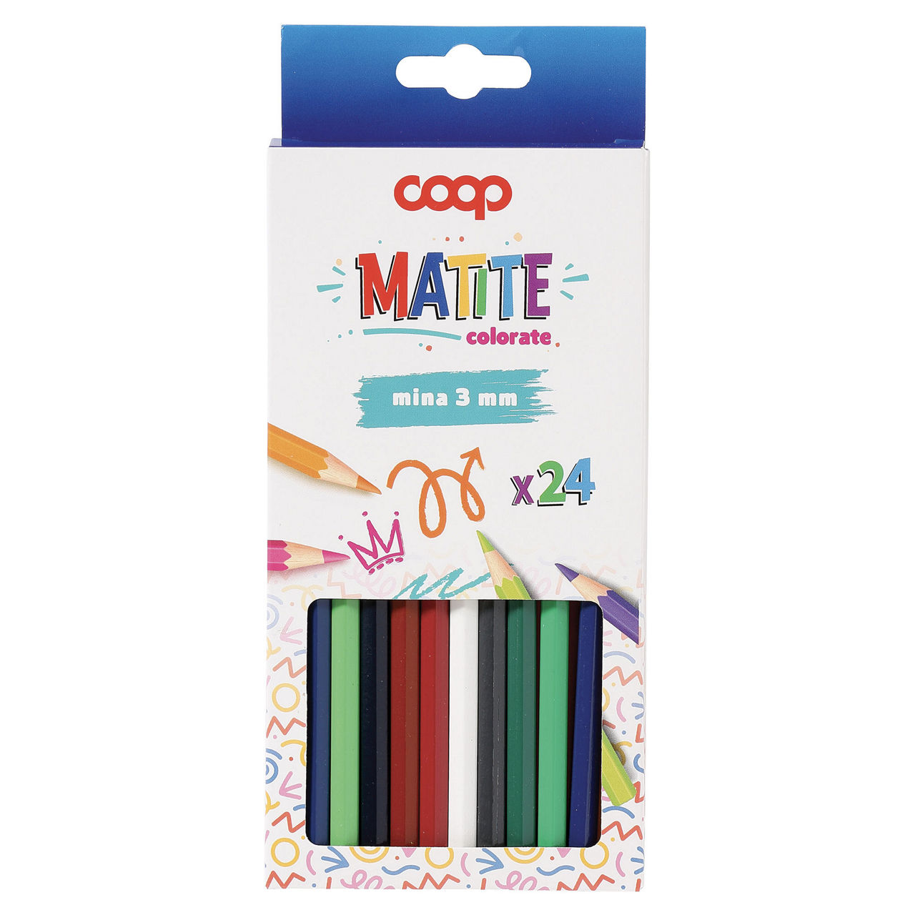 24 matite colorate punta 3 mm - Immagine 11