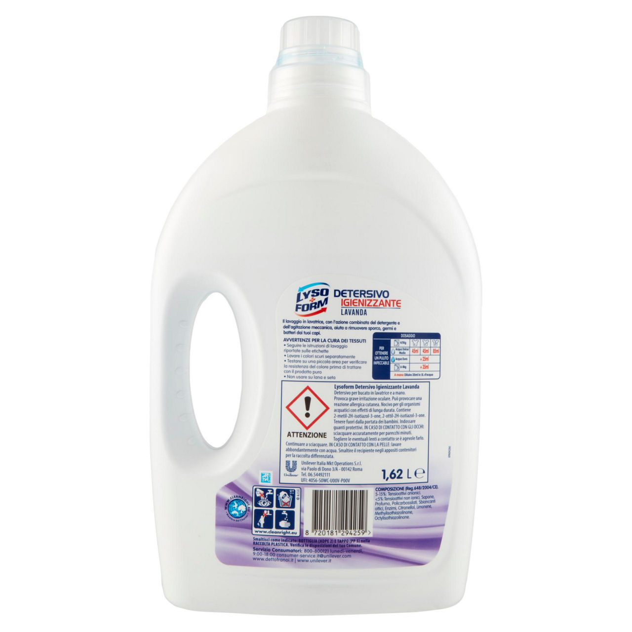 Detersivo lavatrice lysoform lavanda 36lavaggi l 1,62 - Immagine 21