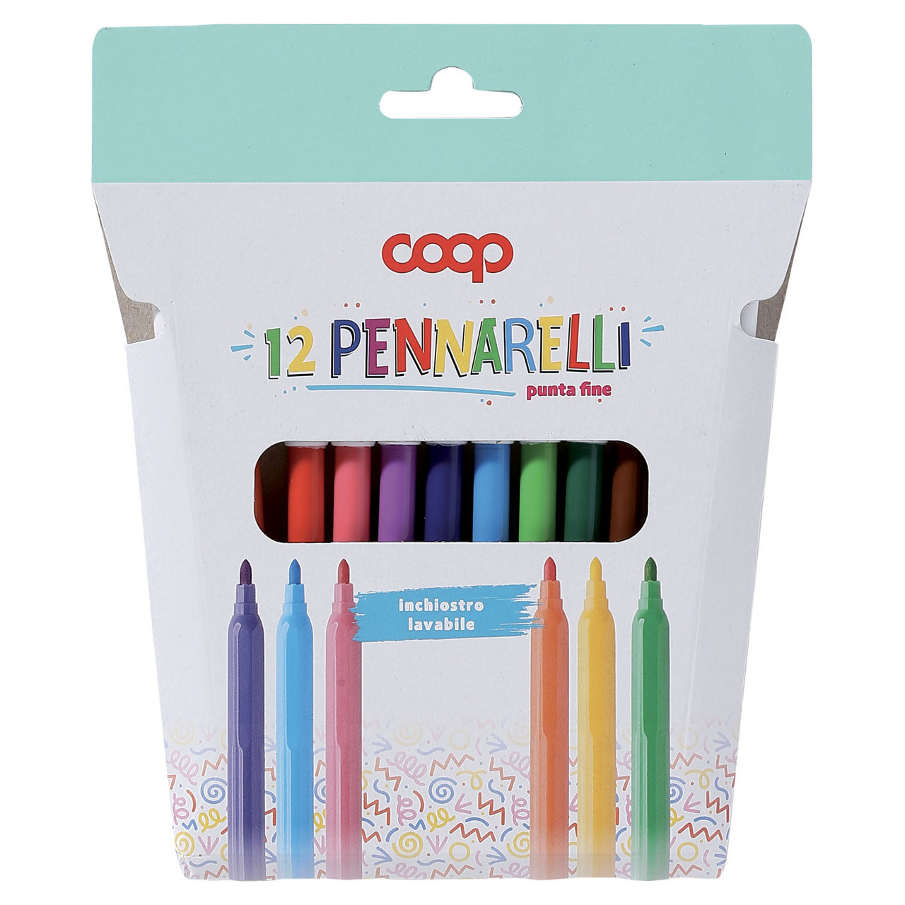 12 pennarelli punta fine - Immagine 01