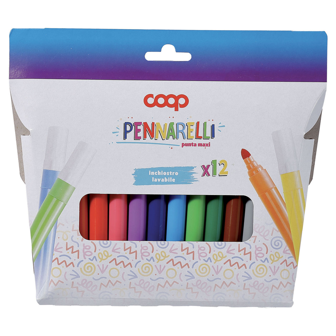 Pennarelli punta maxi 12 pz