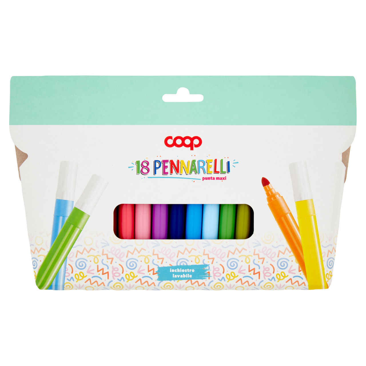 Pennarelli punta maxi 18 pz - Immagine 01