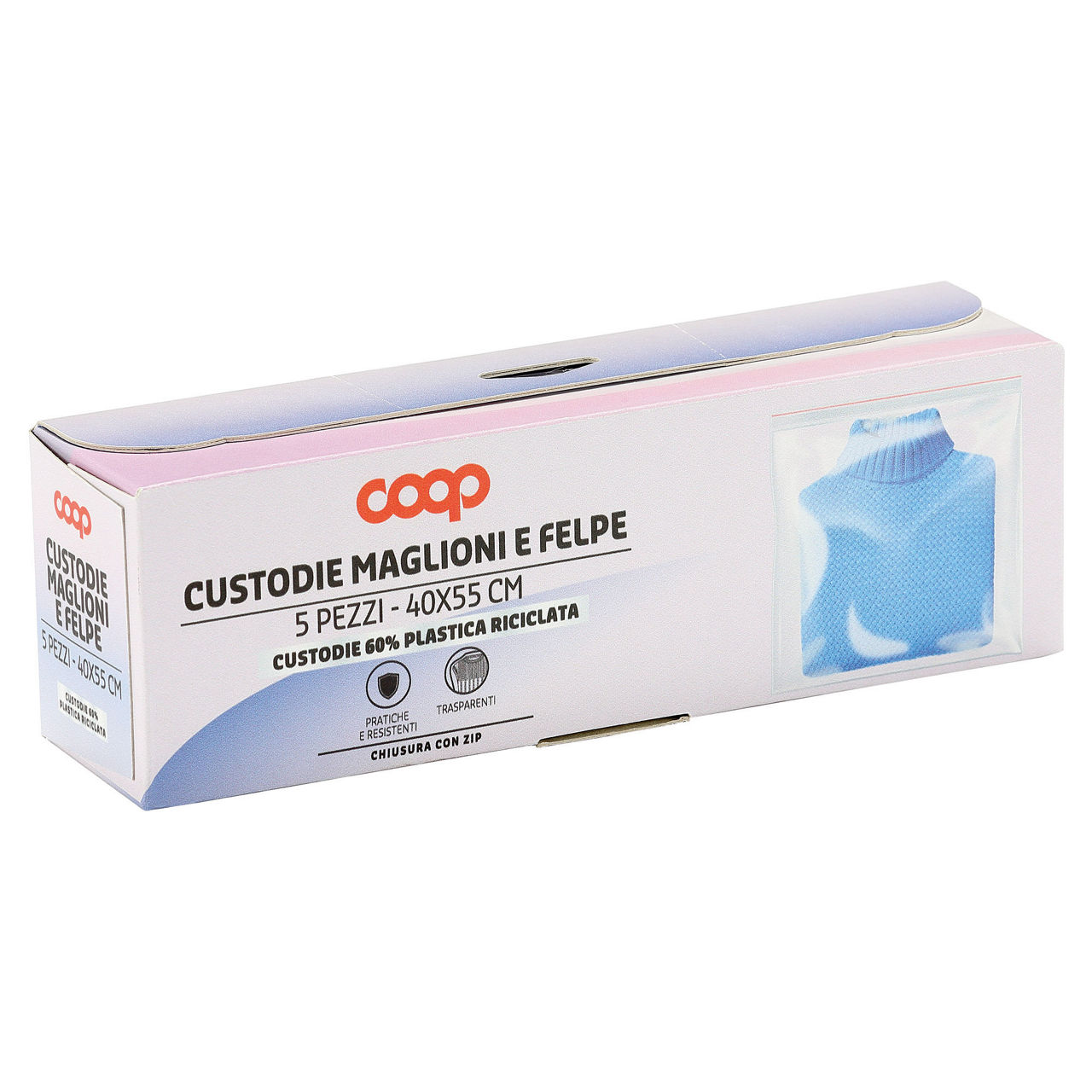 Custodie coop maglioni e felpe in plastica riciclata - 5pz - Immagine 21