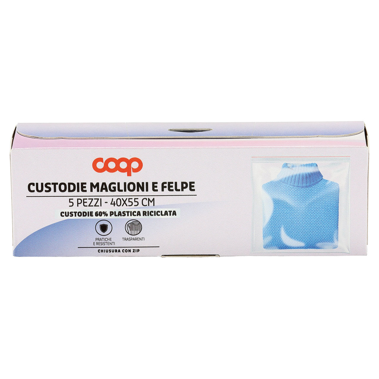 Custodie coop maglioni e felpe in plastica riciclata - 5pz - Immagine 11