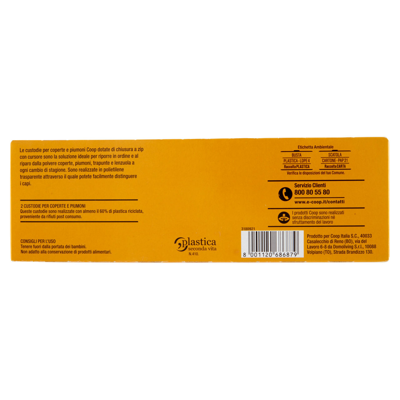 Custodie coop piumini e coperte in plastica riciclata - 2pz - Immagine 11