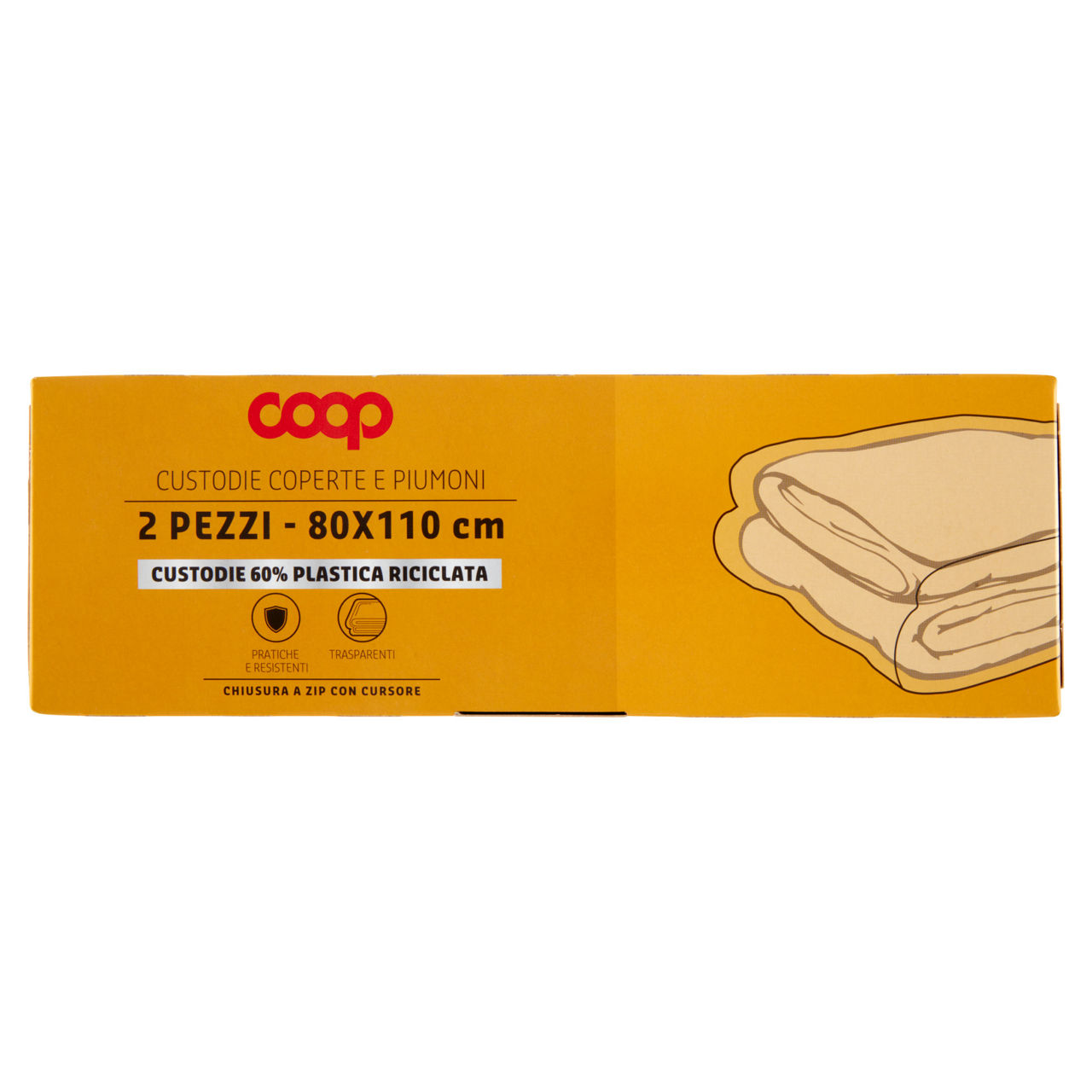 Custodie coop piumini e coperte in plastica riciclata - 2pz