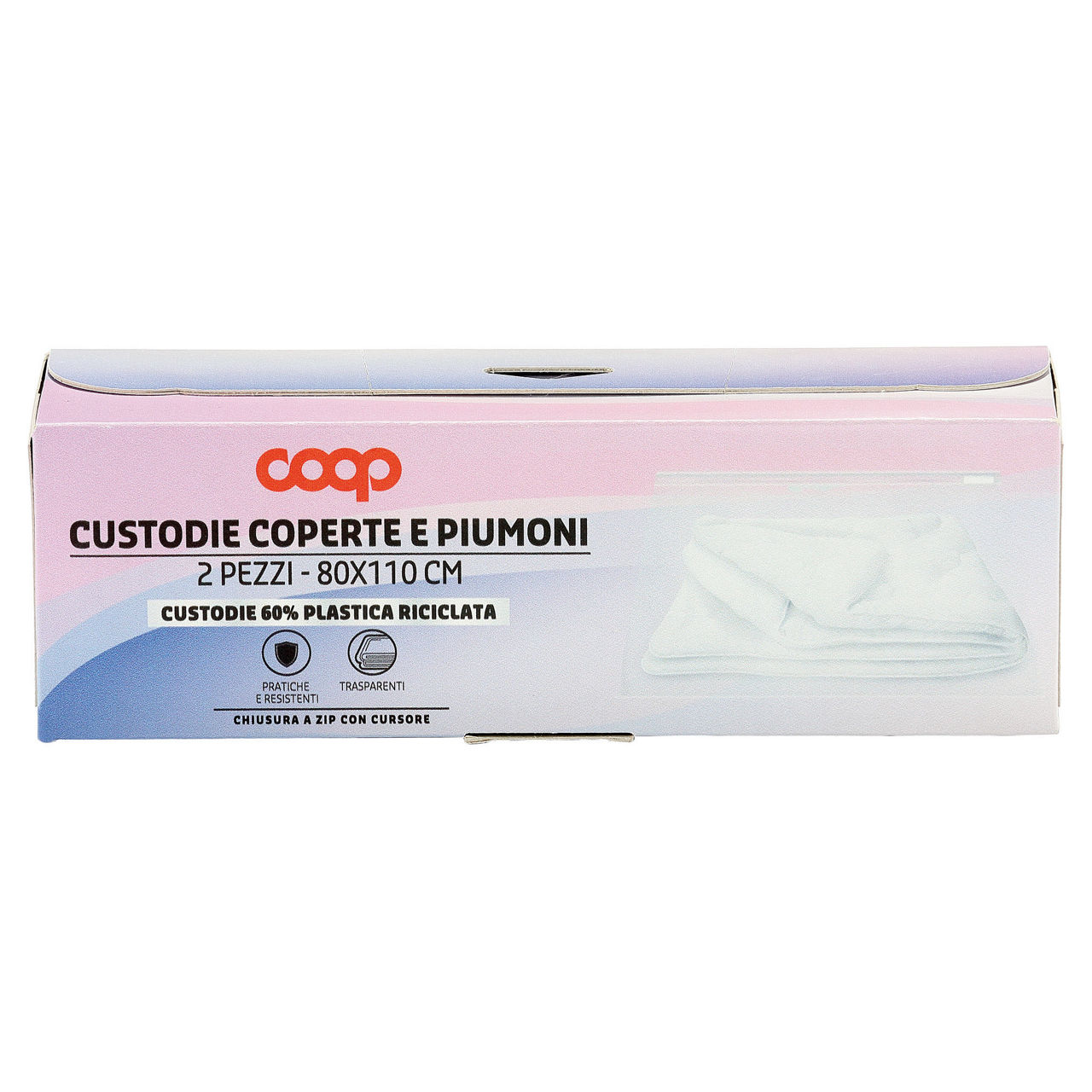Custodie coop piumini e coperte in plastica riciclata - 2pz