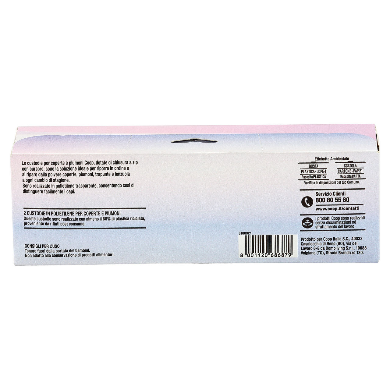 Custodie coop piumini e coperte in plastica riciclata - 2pz - Immagine 11
