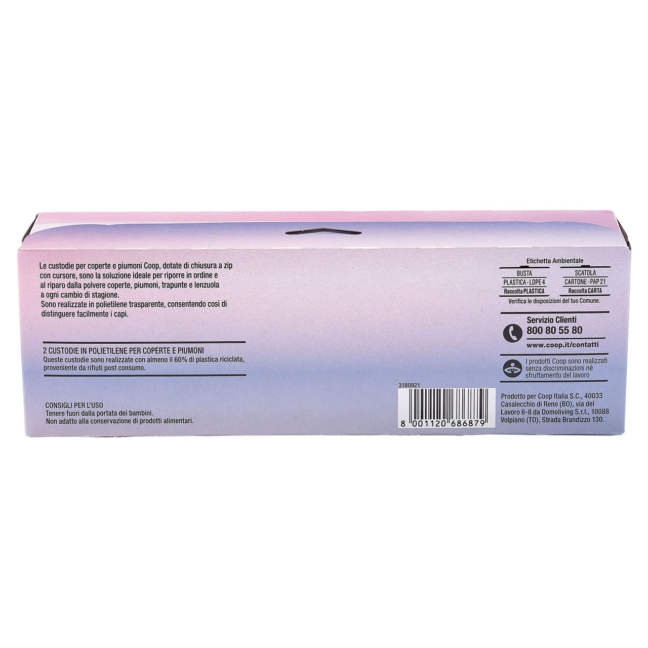 Custodie coop piumini e coperte in plastica riciclata - 2pz - Immagine 41