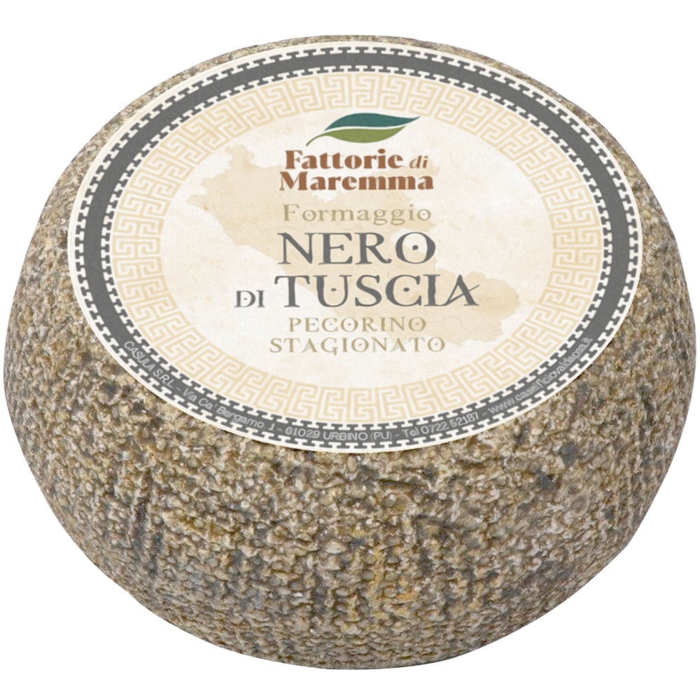 Pecorino stagionato Nero di Tuscia