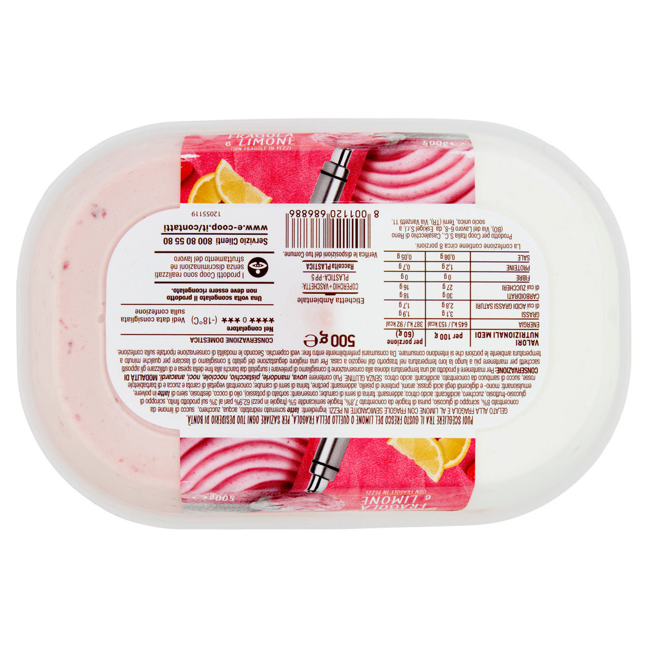 Gelato alla fragola e limone 500 gr - Immagine 11