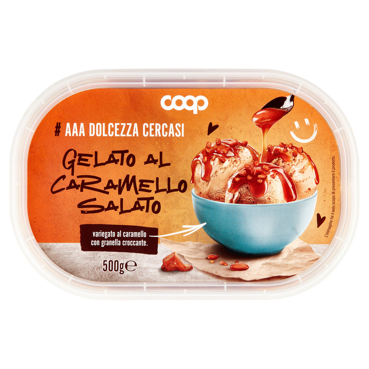 Gelato al caramello salato 500 gr - Immagine 01