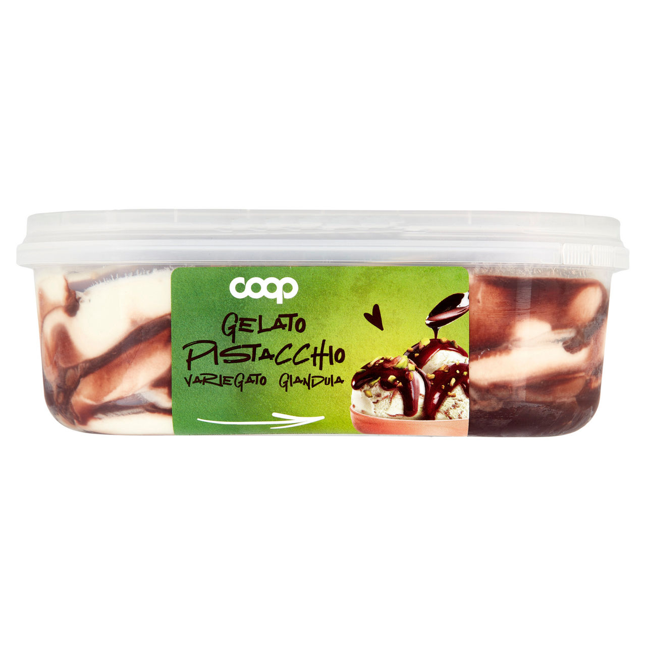 Gelato al pistacchio variegato gianduia 500 gr - Immagine 11