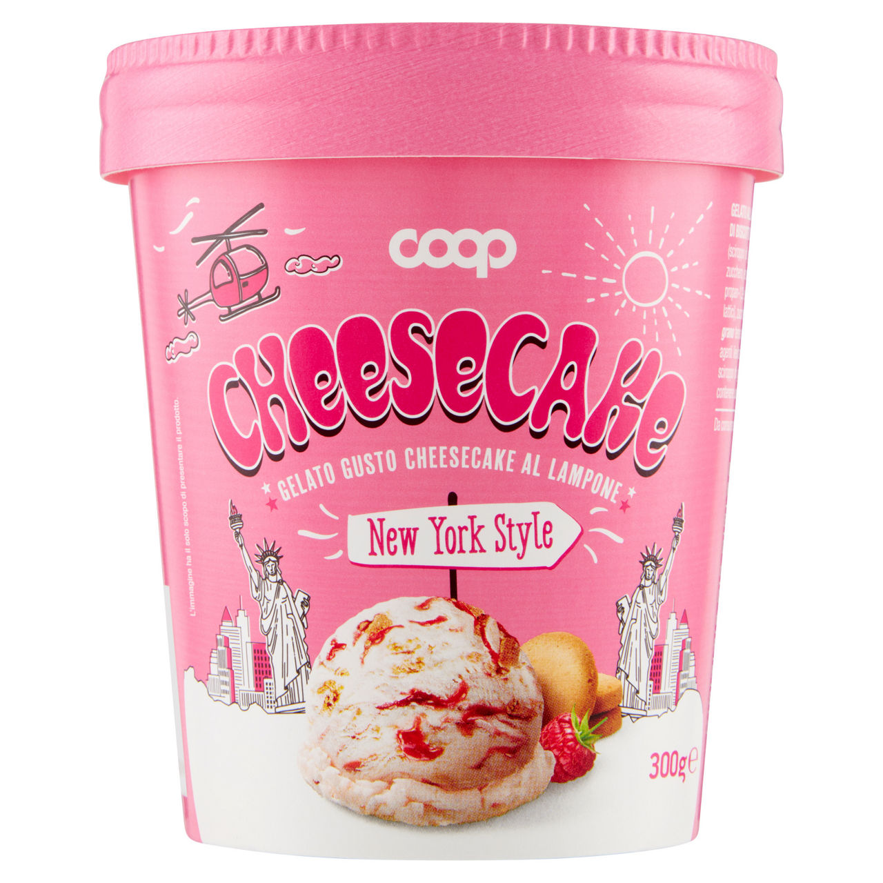 Gelato gusto Cheesecake al lampone 300 gr - Immagine 01