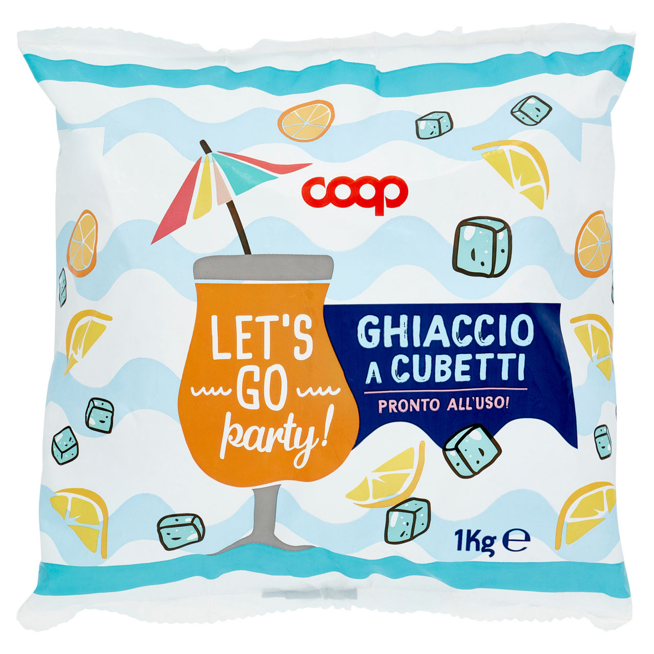 Ghiaccio alimentare a cubetti 1 kg - Immagine 01