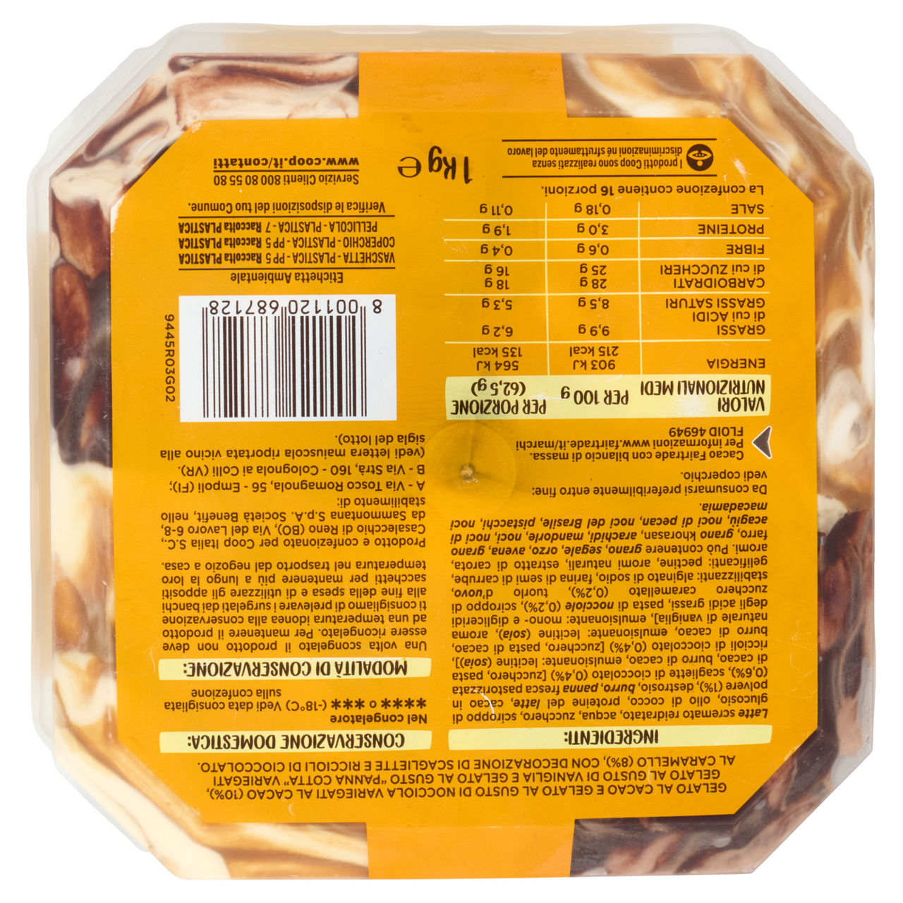 Gelato gusti nocciola cacao vaniglia e panna cotta 1 kg - Immagine 11