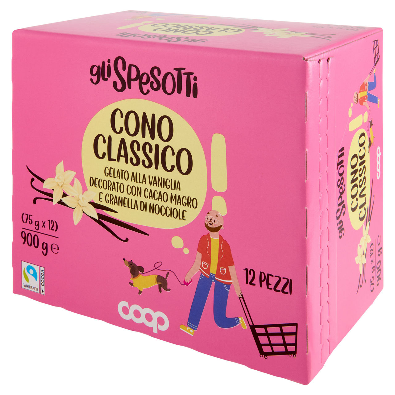 Cono gelato vaniglia cacao e granella di nocciole 12 pz 900 gr 900 - Immagine 61