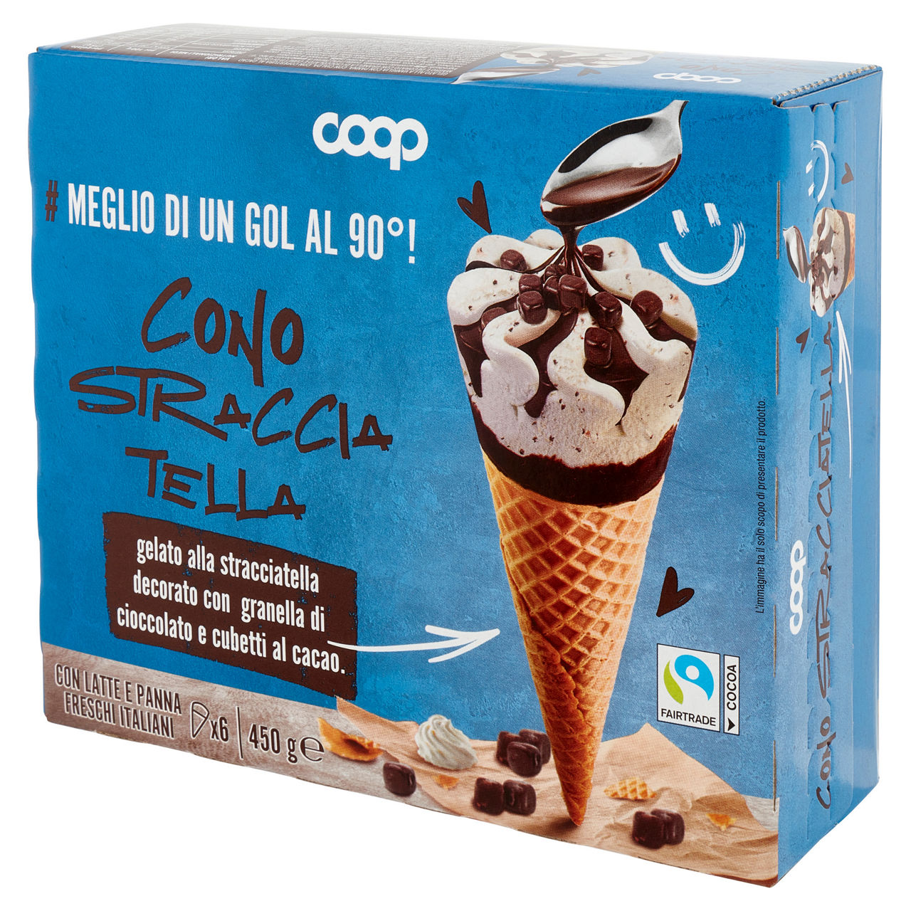 Cono gelato alla stracciatella con granella di cioccolato e cubetti al cacao 6 pz 450 gr - Immagine 51
