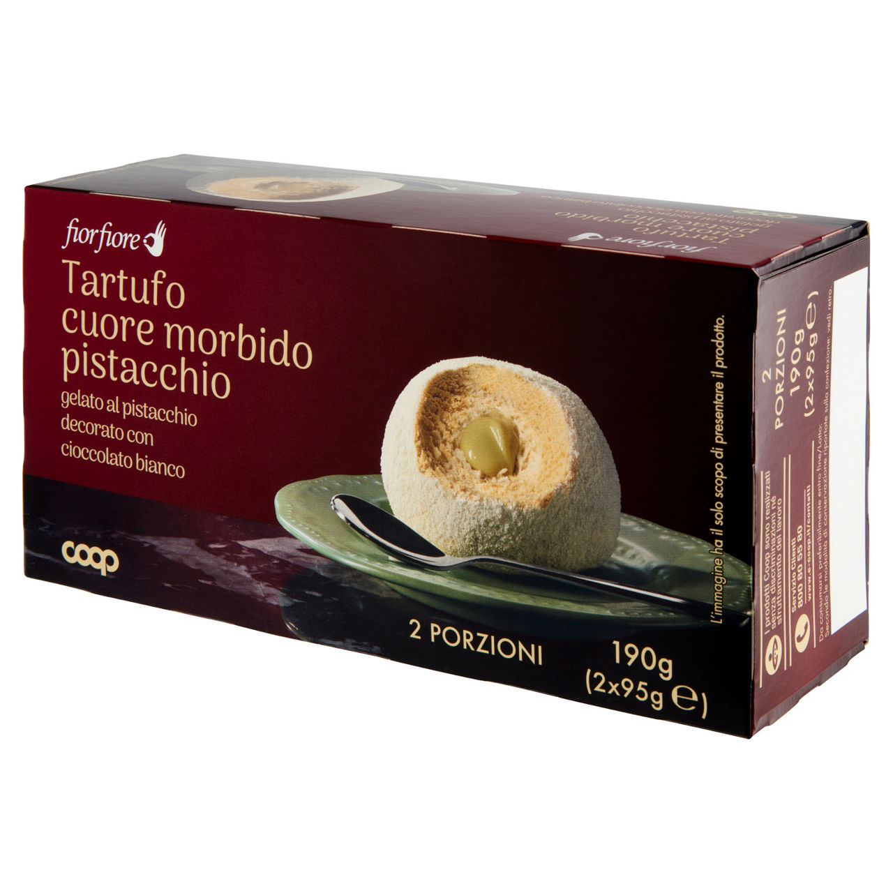 Dessert gelato tartufo al pistacchio con cuore al pistacchio e cioccolato bianco 2 pz 190 gr - Immagine 21