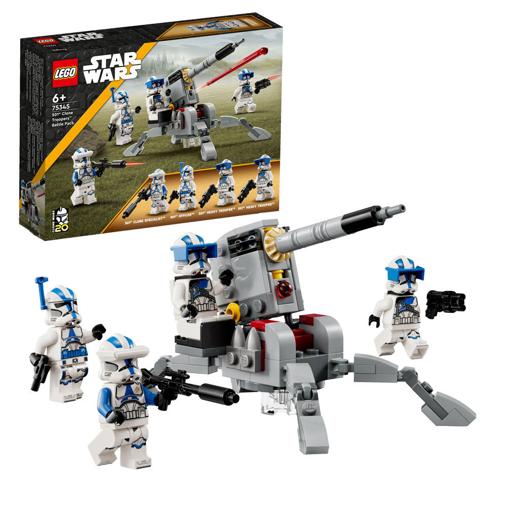 Battle Clone Troopers Star Wars 75345 - Immagine 01